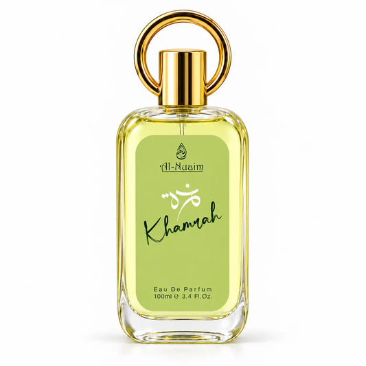 Al-Nuaim Khamrah Eau De Parfum 100ml bottle on white background
