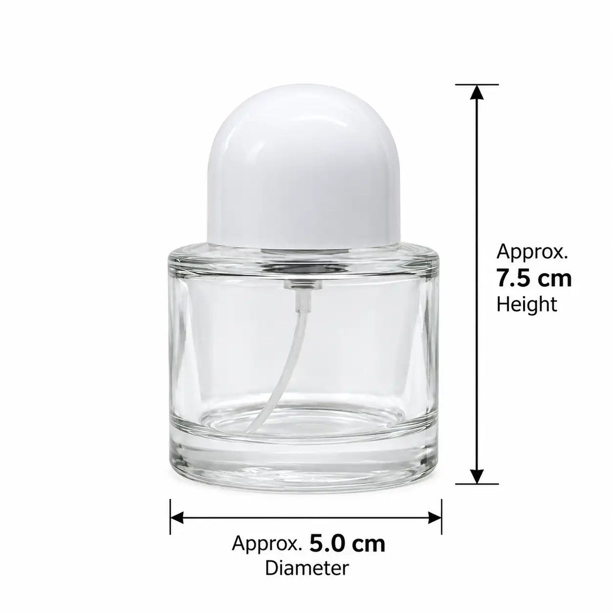 50ml glass crimp perfume bottle for professional perfume making and fragrance packaging