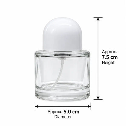 50ml glass crimp perfume bottle for professional perfume making and fragrance packaging