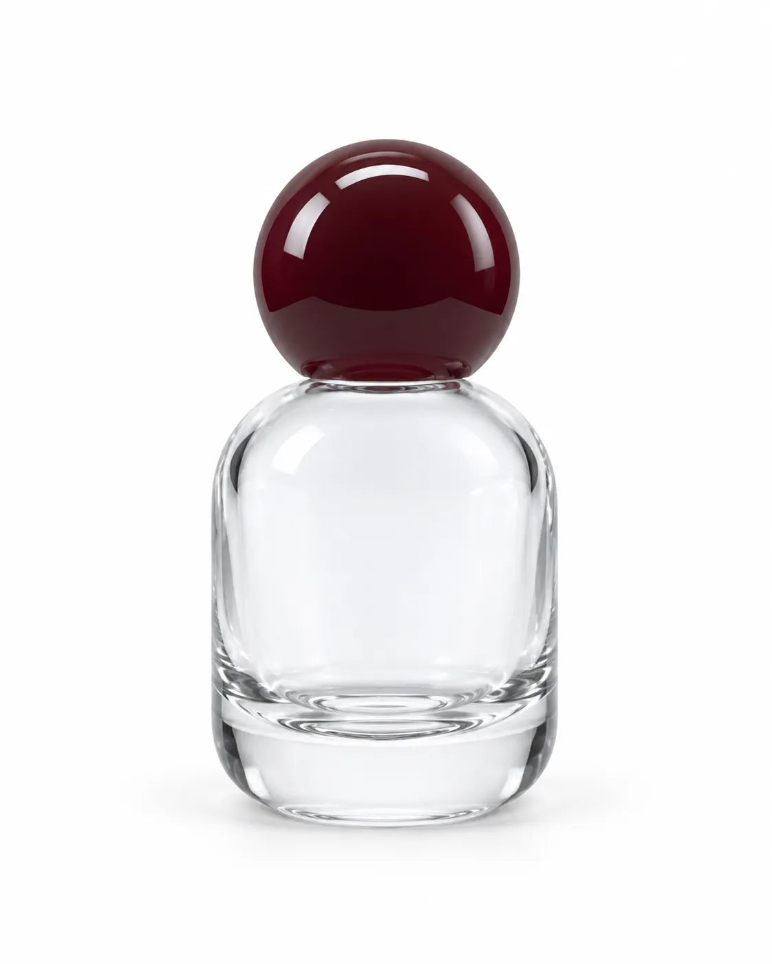 15ml mini glass perfume bottle with blue decorative round cap