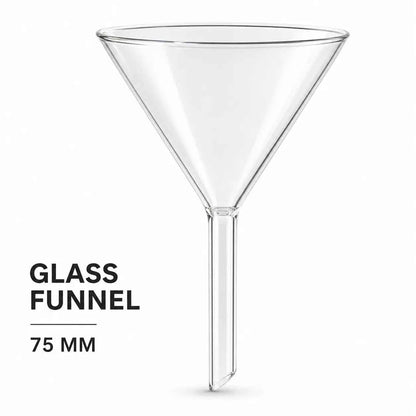 Glass Funnel – Clear Laboratory Funnel for Perfume, Essential Oils & DIY Use