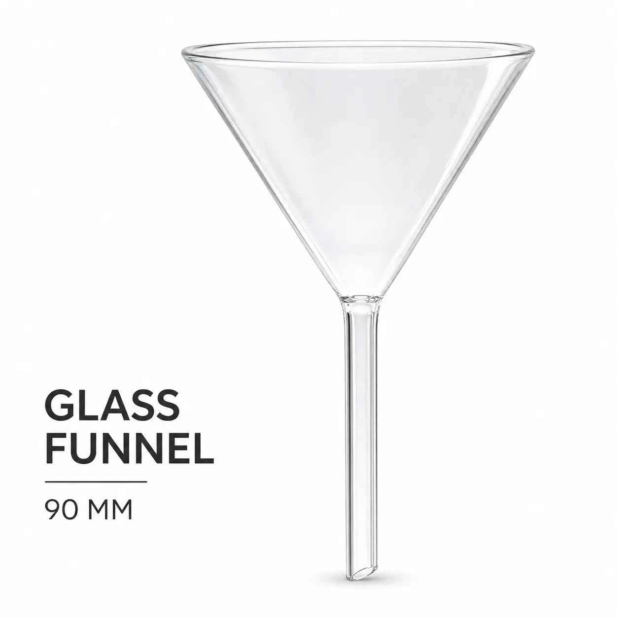 Glass Funnel – Clear Laboratory Funnel for Perfume, Essential Oils & DIY Use