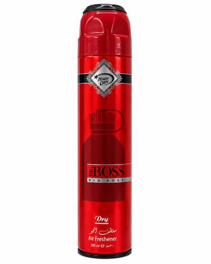 House Care Big Boss Room Spray Air Freshener 300ml red aerosol can on white background