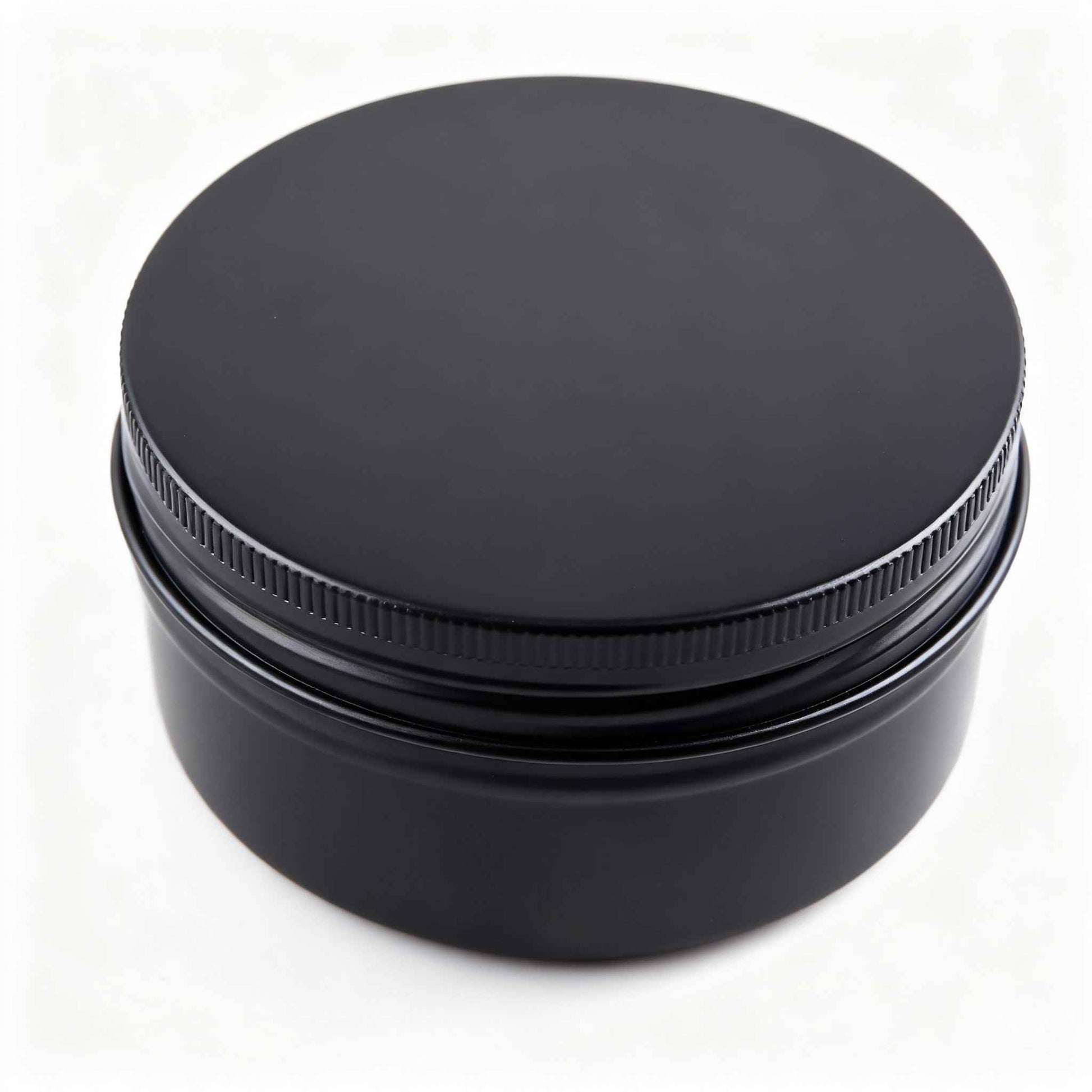 Aluminium Tin Containers – 30g Black Colour| Premium Cosmetic & Balm Packaging