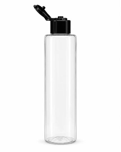 150ml cosmetic packaging bottle with open flip top closure