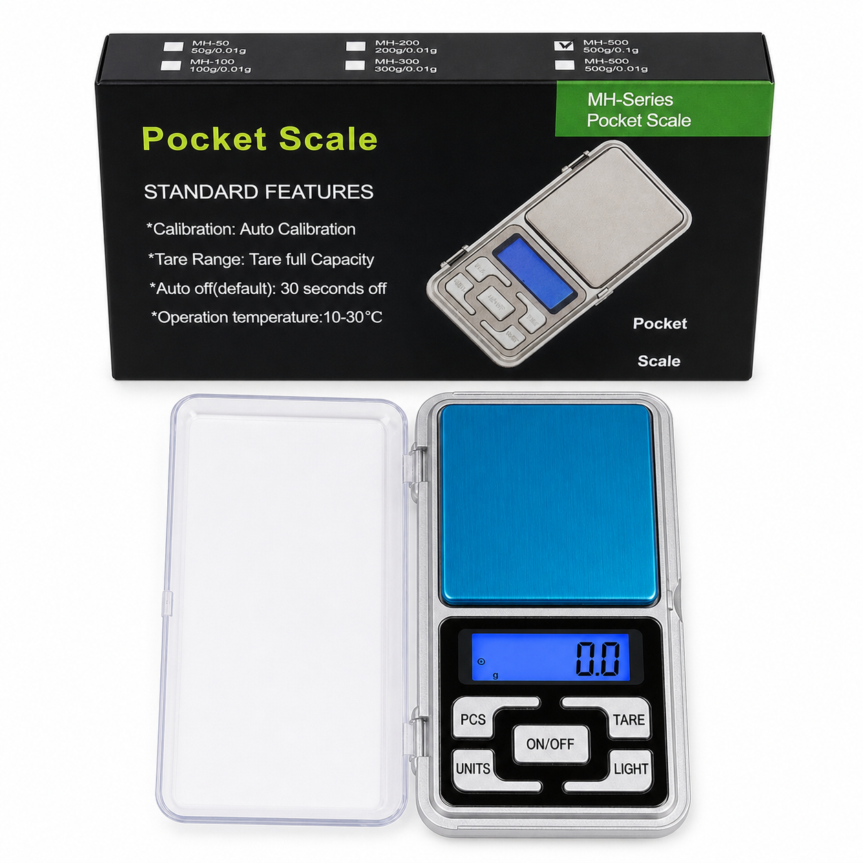 Digital Pocket Scale 500g x 0.1g – Mini Precision Weighing Scale