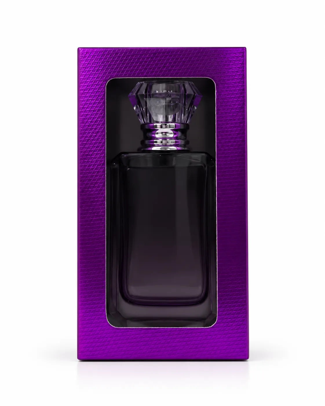 Black rectangular perfume packaging box available in black red and silver for perfume bottle presentation and gifting at Bio Shop Pakistan