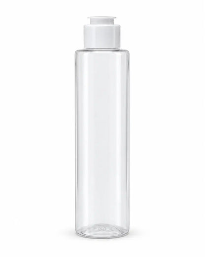 150ml flip top plastic bottle for skincare and personal care