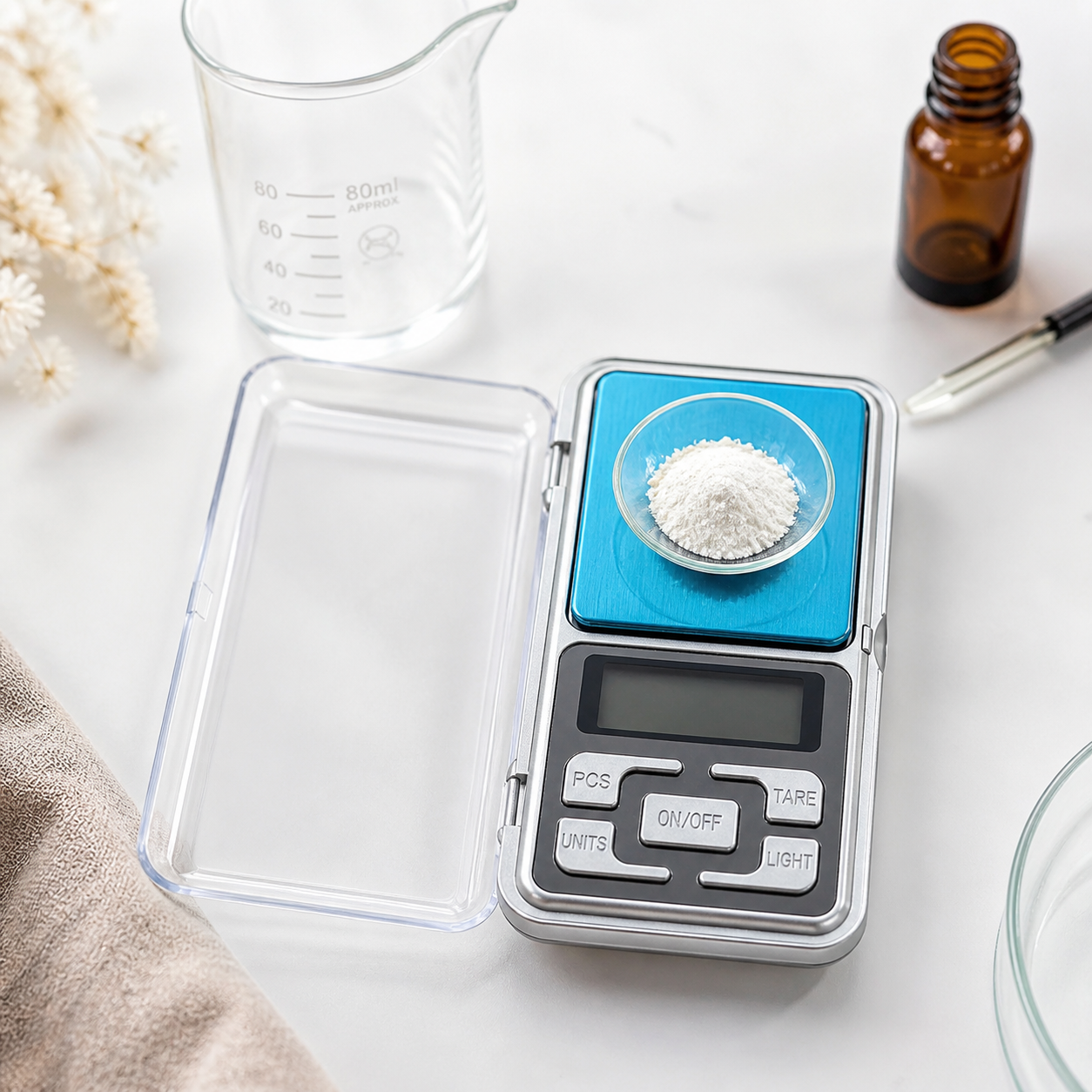 precision scale for perfume ingredients DIY cosmetics herbs powders and jewellery