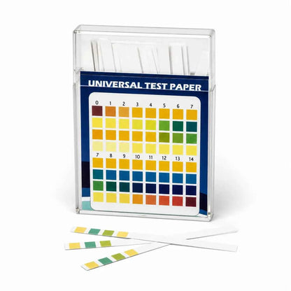Universal pH Test Strips pH 0–14 – Wide Range Indicator Paper with Color Chart